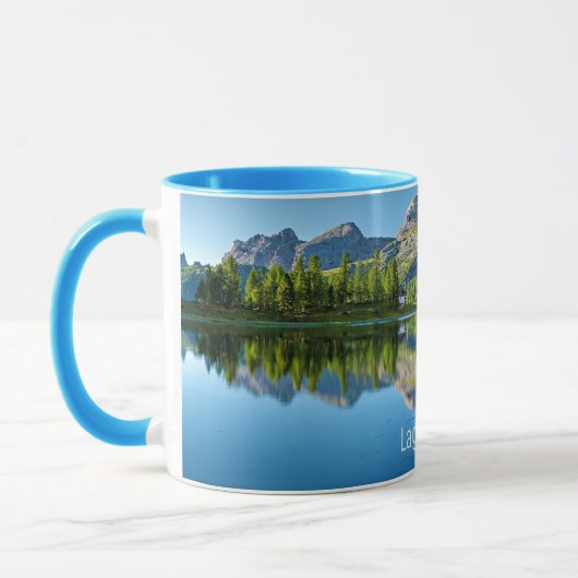 Lago Federa, bergmeer, Mok (Links)