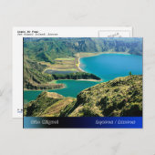 Lagoa do Fogo, Azoren Briefkaart (Voorkant / Achterkant)