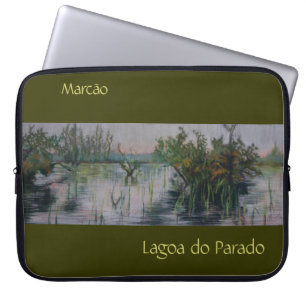 Lagoa do Parado Borded Laptop Hoesje Laptop Sleeve
