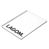 LAGOM. Carnet (Côté gauche)