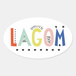 Lagom Colors Oval Sticker