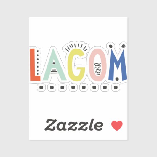 Lagom Colors Vinyl Sticker (Vel)