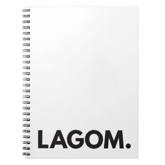 LAGOM. Notitieboek (Voorkant)