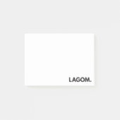 LAGOM. Post-It (Devant)
