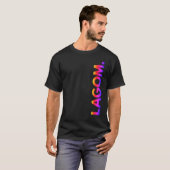 LAGOM. T-shirt coucher de soleil (Devant entier)