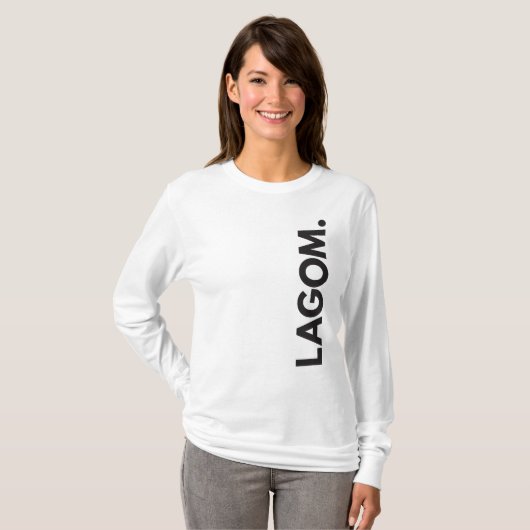 LAGOM. T-shirt  manches longues (Devant entier)