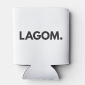 LAGOM. Zwarte en witte Koelbox Blikjeskoeler (Achterkant)