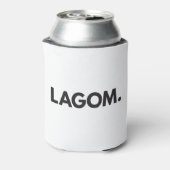 LAGOM. Zwarte en witte Koelbox Blikjeskoeler (Blikje Achterkant)