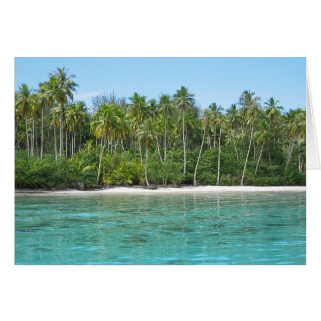 Lagon de Moana sur carte Moorea (Devant horizontal)