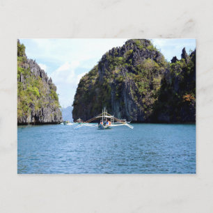 Lagon sur la carte postale El Nido Palawan