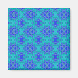 Lagoon Blue Print Magnet Magneet