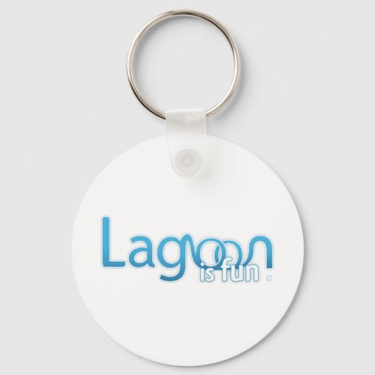 Lagoon is een Logo Sleutelhanger (Voorkant)