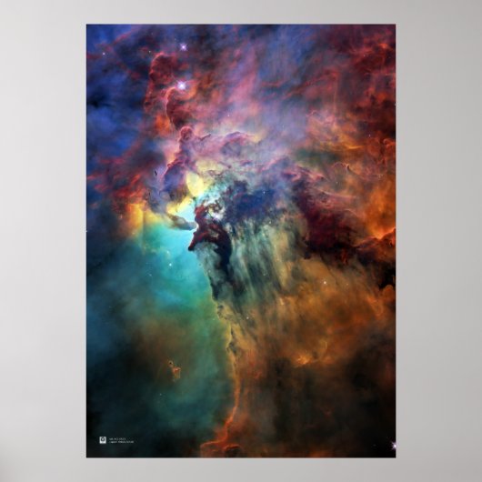 Lagoon Nebula - NASA Hubble Space Telescope Poster (Voorkant)