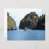 Lagoon op het Briefkaart El Nido Palawan (Voorkant / Achterkant)