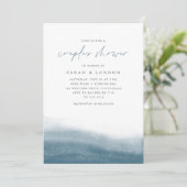 Lagoon Tides Coastal Waterverf Couples Shower Kaart (Staand voorkant)