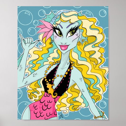 Lagoona Blue Monster High Bubbles Poster (Voorkant)
