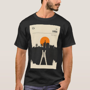 Lagos Nigeria  Boek Hoesje Skyline Travel Po T-shirt