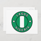 Lagos Nigeria Briefkaart (Voorkant / Achterkant)