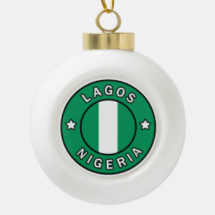 Lagos Nigeria Keramische Bal Ornament