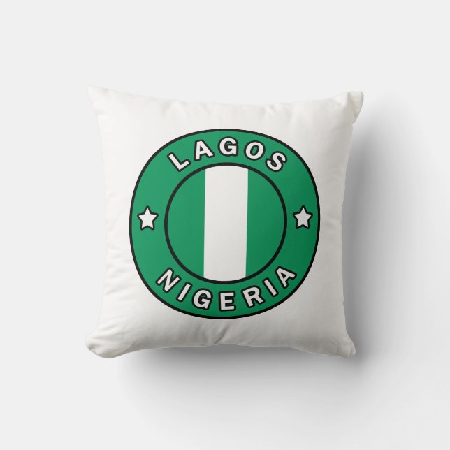 Lagos Nigeria Kussen (Voorkant)