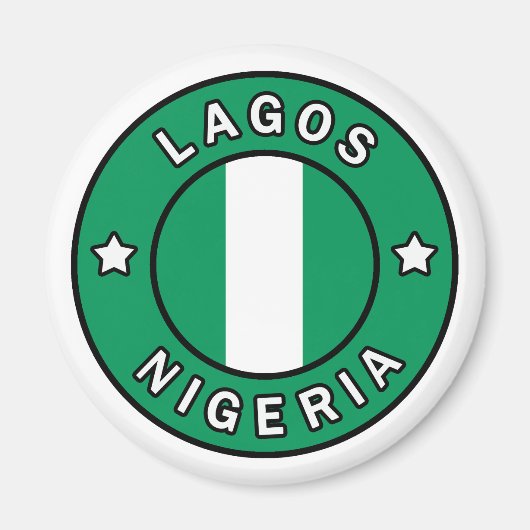 Lagos Nigeria Magneet (Voorkant)