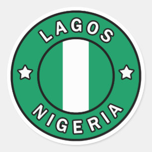 Lagos Nigeria Ronde Sticker