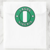Lagos Nigeria Ronde Sticker (Tas)