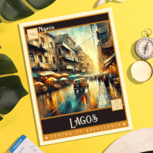 Lagos, Nigeria    schilderij Briefkaart