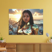 LAGOS - NIGERIA - SUPERHERO CANVAS AFDRUK (Insitu (Woonkamer))