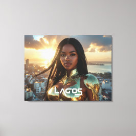 LAGOS - NIGERIA - SUPERHERO CANVAS AFDRUK