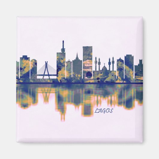 Lagos Skyline Magneet (Voorkant)