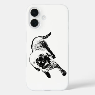 Lagotto iPhone Hoesje – Krullende Hond Inkt Silhou