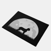 Lagotto Romagnolo Dog Full Moon Silhouette Deurmat (Schuin)