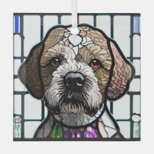Lagotto Romagnolo "Glas in lood" Glas Ornament