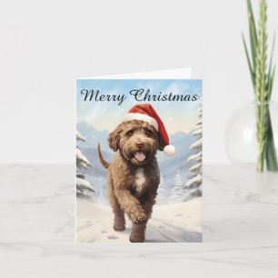 Lagotto Romagnolo Kerst Kaart