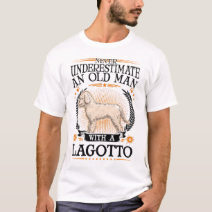 Lagotto Romagnolo Old Man Truffle Search Dog T-shirt