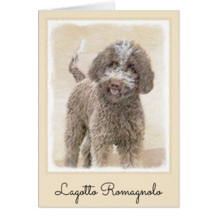 Lagotto Romagnolo Painting - Cute Original Dog Art