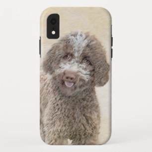 Lagotto Romagnolo Painting - Cute Original Dog Art iPhone XR Hoesje