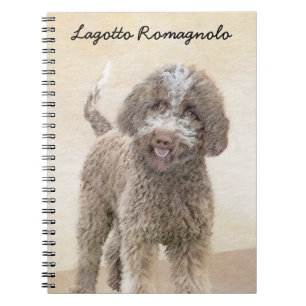 Lagotto Romagnolo Painting - Cute Original Dog Art Notitieboek
