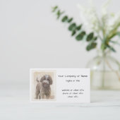 Lagotto Romagnolo Painting - Cute Original Dog Art Visitekaartje (Staand voorkant)