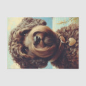 Lagotto Romagnolo schilderij Tissuepapier (Voorkant)