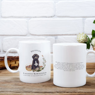 Lagotto Romagnolo Watercolor Hond   Monogram Koffiemok