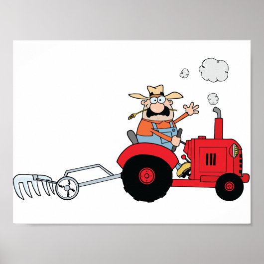 L'Agriculteur Sur Une Affiche De Tracteur (Devant)