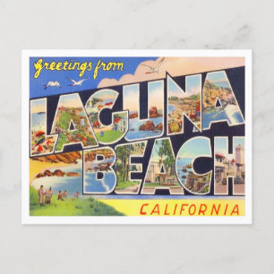 Laguna Beach, California  Big Letters Briefkaart