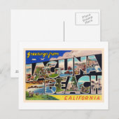 Laguna Beach California CA Grande Lettre Carte pos (Devant / Derrière)
