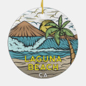 Laguna Beach California Keramisch Ornament (Achterkant)