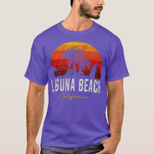 Laguna Beach California Palms Vacation Surf Sundow T-shirt