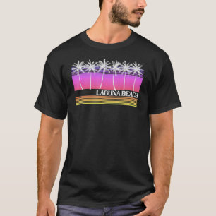 Laguna Beach California Retro Beach Sunset T-shirt