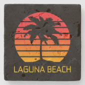 Laguna Beach California  Stenen Onderzetter (Voorkant)