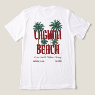Laguna Beach California Surf Palmen Grafisch T-Shi Tri-Blend Shirt